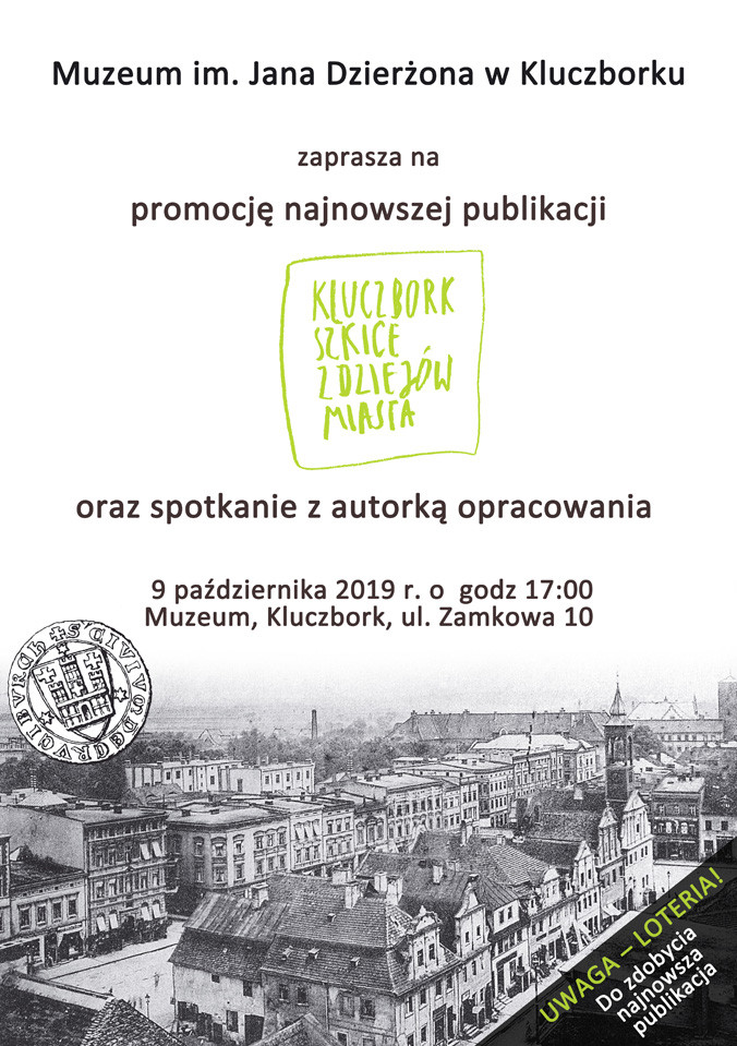 9 października, godz. 17.00 - promocja książki "Kluczbork. Szkice z dziejów miasta"