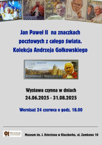 Jan Paweł II na znaczkach pocztowych z całego świata - na plakacie wybrane znaczki.