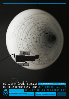 Od lunety Galileusza do teleskopów kosmicznych - plakat wystawy