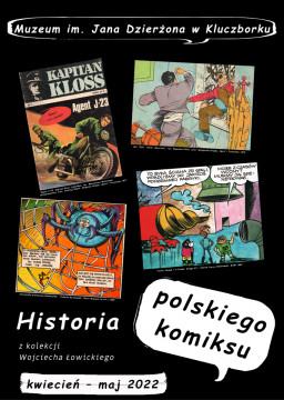 Historia polskiego komiksu - plakat wystawy
