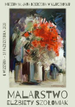 Malarstwo Elżbiety Szołomiak - plakat wystawy
