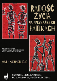 Radość życia na afrykańskich batikach - plakat wystawy