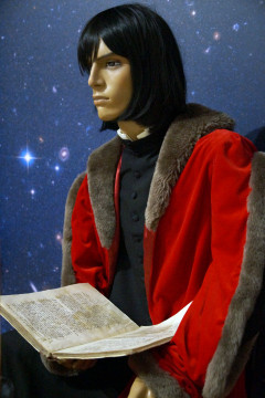 Mikołaj Kopernik na tle gwiazd - fragment ekspozycji